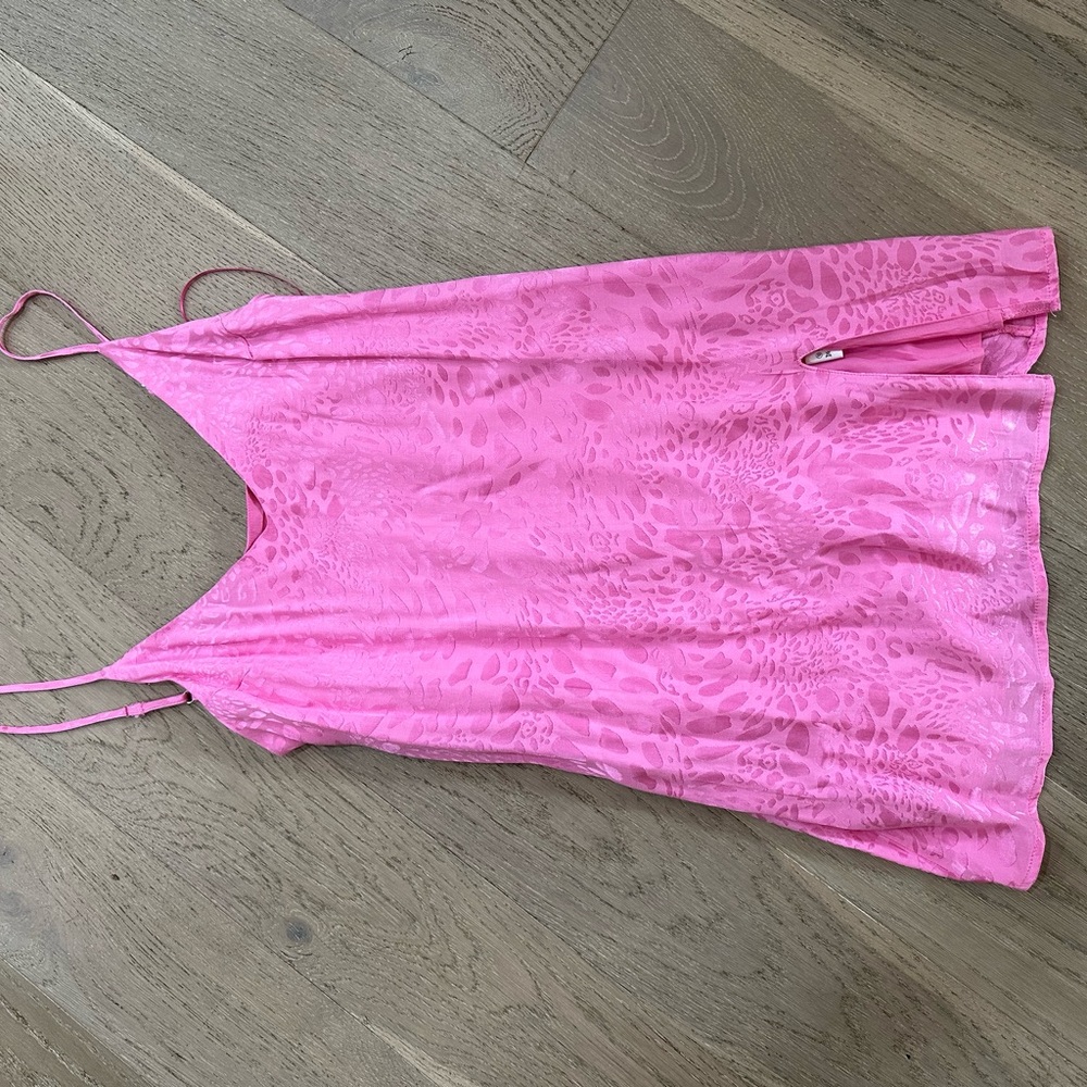 Isabelle’s Cabinet satin/silky pink slip dress brand- Skylar & Madison